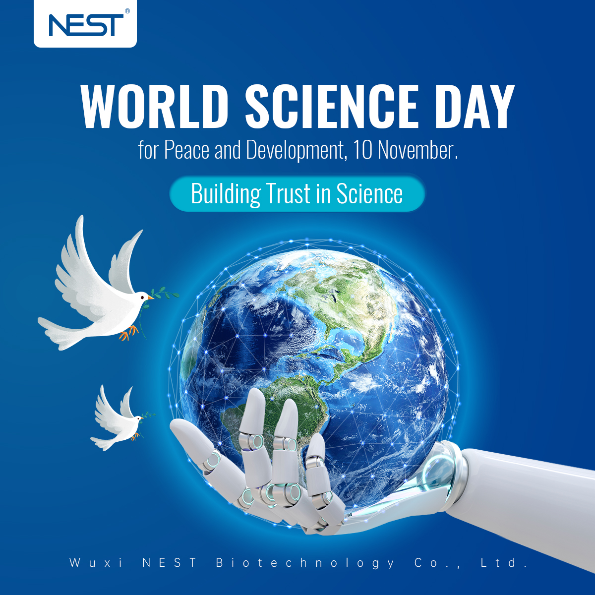 NESTBiotechnol1's tweet image. Together, let us celebrate World Science Day by deepening our understanding of critical scientific issues and working towards a more sustainable and habitable planet.

#nestbiotech #worldscienceday #biopharma #UN #advancement #science #biology #chemistry #physics #spacex