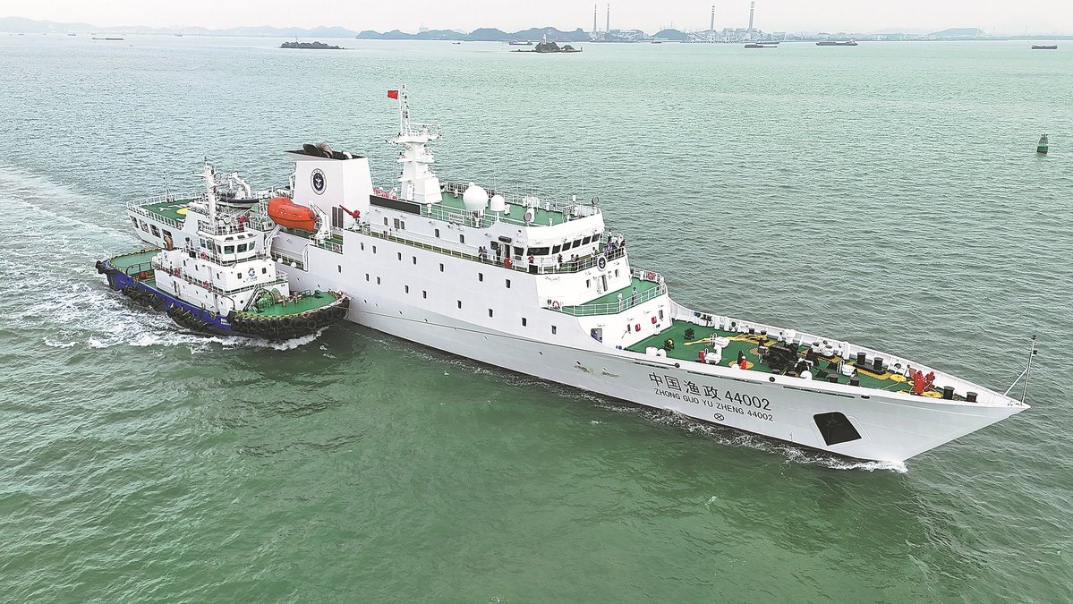 China's 3,000-tonne intelligent ocean patrol #ship, 