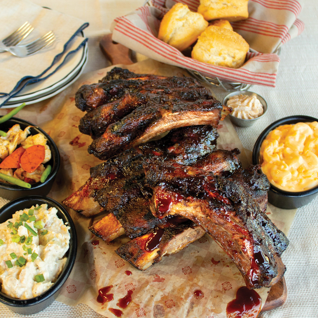 Presenting our NEW BBQ Beef Ribs for Two! Including a full rack of beef ribs &amp; three sides. 🔥Who are you sharing these with?