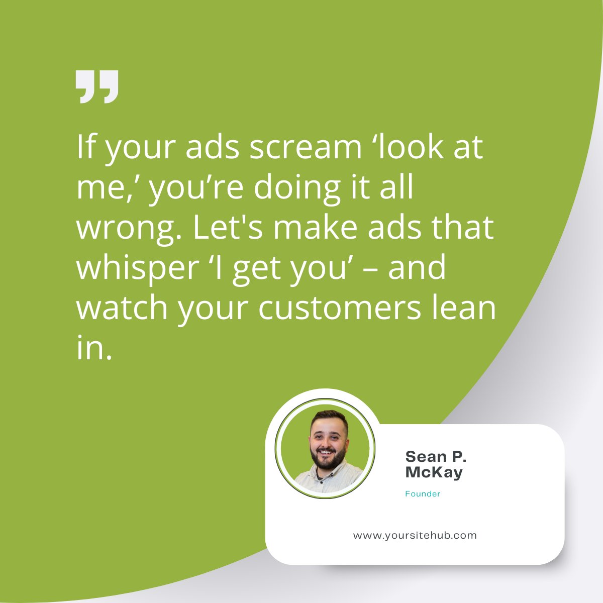 sitehubllc's tweet photo. Ads today are going incognito, wearing the disguise of the daily content you love. They're the cool new friend that gets you, not the salesy stranger you avoid. https://t.co/lOkUJ7UfFy