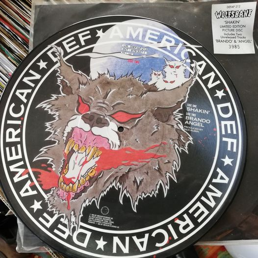 Johnny's 12" Picture Disc Selection

Wolfsbane - 'Shakin'
Def American Recordings – DEFAP2
Vinyl, 12", Maxi-Single, Numbered, Picture Disc
UK Released: 1989

A 'Shakin'
B1 'Brando'
B2 'Angel'

They were backed with lots of limited edition records.