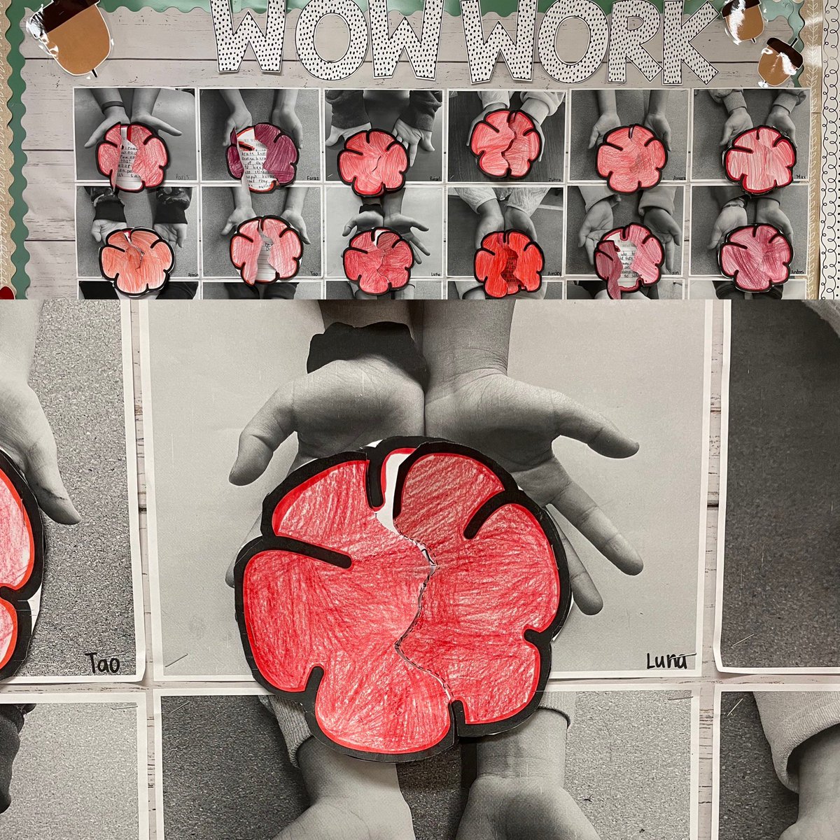 Amazing art to signify Remembrance Day 2023 @ Mundy Road Elementary <a href="/sd43bc/">School District 43</a>