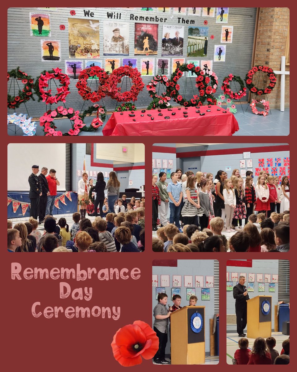 Gratitude to our inspiring guest speaker, veteran community, student leaders, and all guests who joined us for a meaningful Remembrance Day school ceremony. Your presence and contributions make this day a powerful tribute to those who sacrificed for our freedom. 🌺🇨🇦 #Remembrance