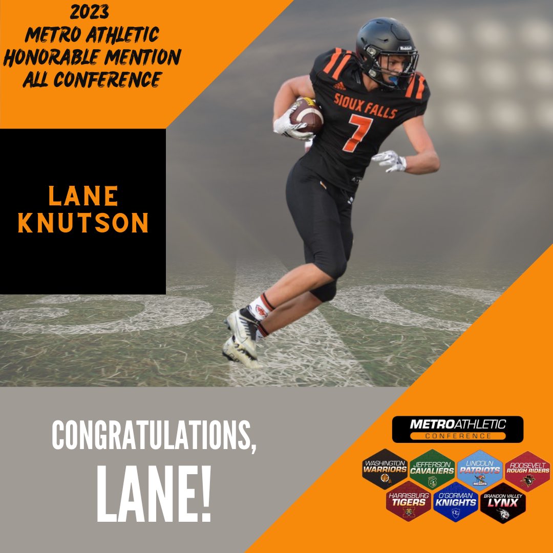 WHS_Fball's tweet image. Congratulations on being selected honorable mention All-Conference, Lane!
