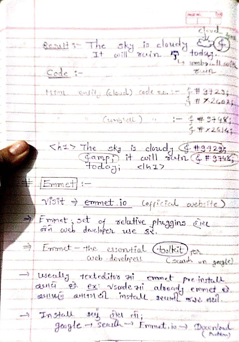 Rhutikakevat's tweet photo. Day 1 :-  (9 November 2023) 

 My learning are :-
=> How Internet works? 
=> What is HTML? 
=> HTML tags and elements
=> HTML entities and attributes
=> Semantic Markup tags
=> Understanding of HTML5

#100daysofcode #delta #development https://t.co/EvUkt7YjyH