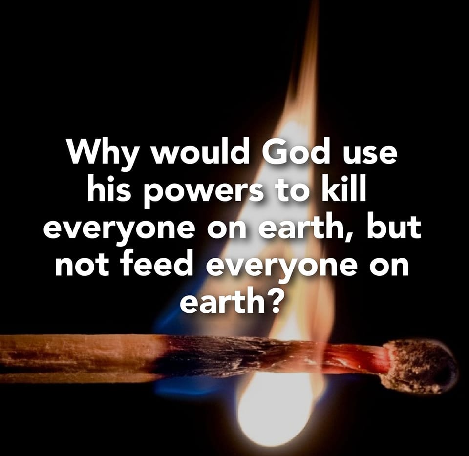 The part that disturbs me about this is not the question itself, but how hard people try to justify the fact that god DOESN'T use his (hypothetical) power to help others.