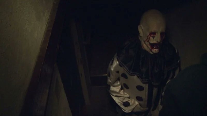 Might need an intervention.   Considering adding the #HellHouseLLC  clown to my collection of life-sized horror figures.