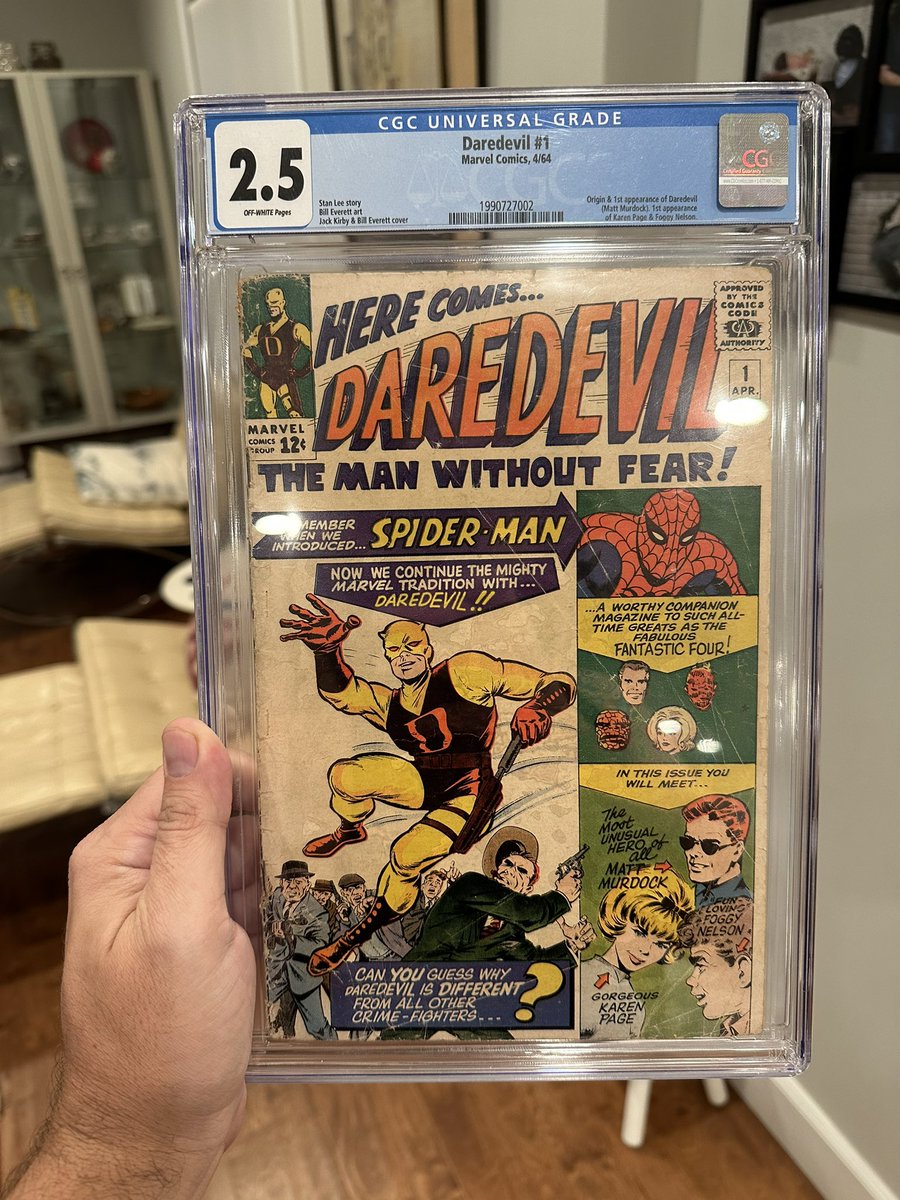 Dan Hernandez (@cubanmissiledh) on Twitter photo I am turning 40 next week, so I decided to get myself something special. I have wanted to own this issue, the first appearance of Daredevil, my entire life. Thanks to <a href="/elite_comics11/">Elite_Comics11 ⭕️</a> it’s now mine! I even put on a clean shirt for the occasion. I am turning 40 next week, so I decided to get myself something special. I have wanted to own this issue, the first appearance of Daredevil, my entire life. Thanks to <a href="/elite_comics11/">Elite_Comics11 ⭕️</a> it’s now mine! I even put on a clean shirt for the occasion.