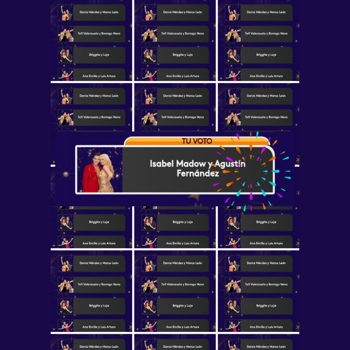 AndreaArmy9's tweet photo. Pues solo paso a recordarles también 1% que voten por nuestro 🐓 Agustín que tienen que llevarse esos 3 puntos avisadas 💪♥️
#NicolaPorcella
#AgustinFernandez
#onlynico
https://t.co/9U2OXIvZof https://t.co/UARPWxz7T2