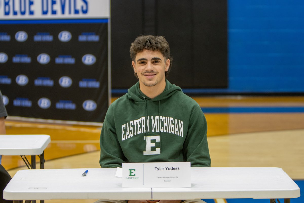 Last but certainly not least, congratulations to Tyler Yudess on his commitment to play baseball at Eastern Michigan University! #GoBlue