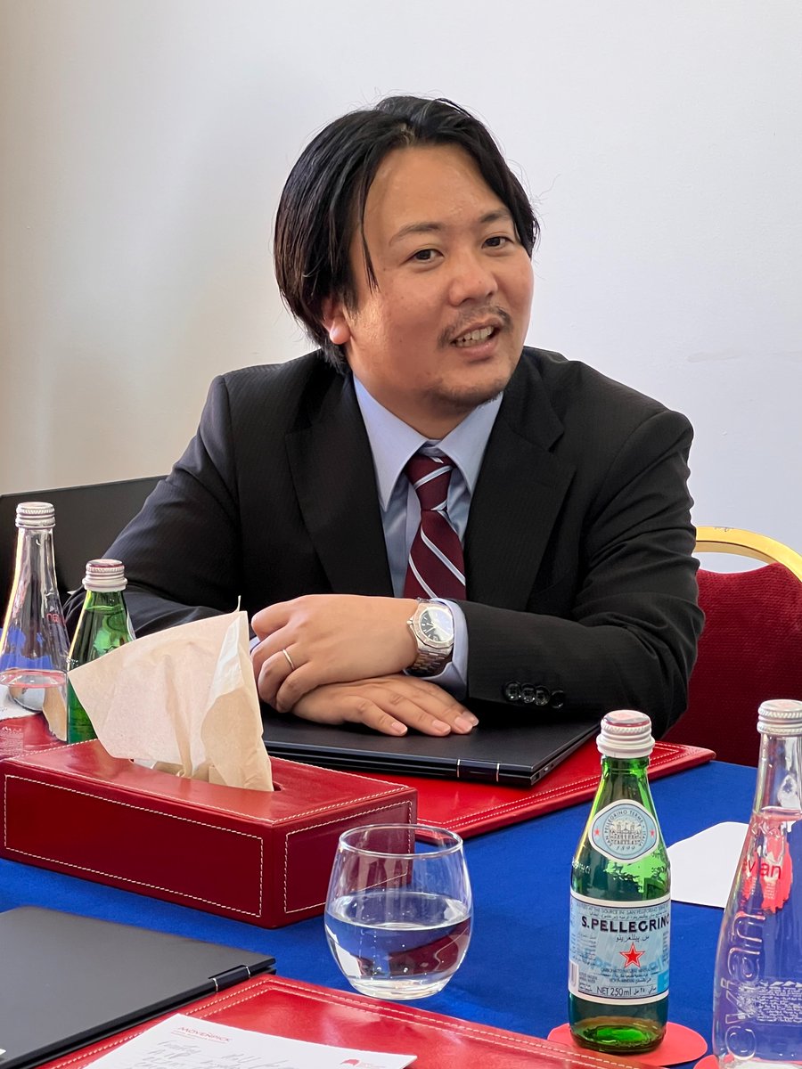 beth_dunford's tweet photo. At the #AfricaInvestmentForum, our #agriculture, human and social development team met with Japanese trading firms with a strong interest in #Africa. We thank #AfDB Executive Director Takaaki Nomoto for supporting the advancement of the Bank's #High5s priority areas. 
#FeedAfrica https://t.co/WvbF0IxFHx