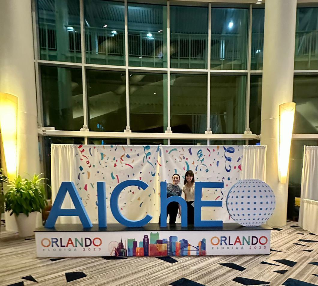 Ignea Group - McGill (@igneagroup) on Twitter photo This past week, two undergraduate members of our lab – Catherine Xu and Liv Toft – joined 1700 other students in Orlando, Florida for the <a href="/ChEnected/">American Institute of Chemical Engineers (AIChE)</a> Annual Student Conference. They both presented posters on their ongoing projects in the undergraduate student poster competition. This past week, two undergraduate members of our lab – Catherine Xu and Liv Toft – joined 1700 other students in Orlando, Florida for the <a href="/ChEnected/">American Institute of Chemical Engineers (AIChE)</a> Annual Student Conference. They both presented posters on their ongoing projects in the undergraduate student poster competition.