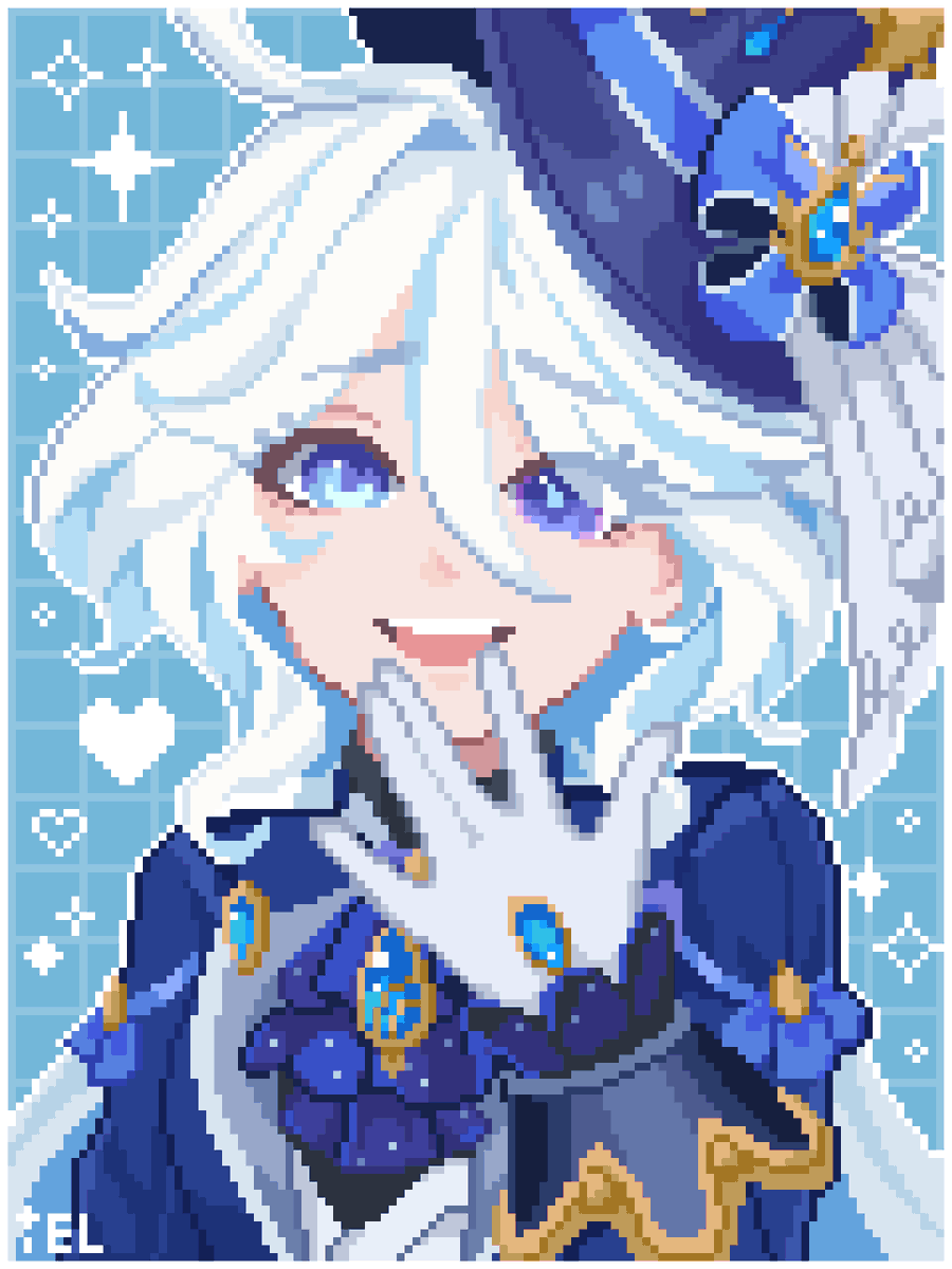 💧Furina💧 #pixelart #ドット絵 #Genshin #Furina #原神