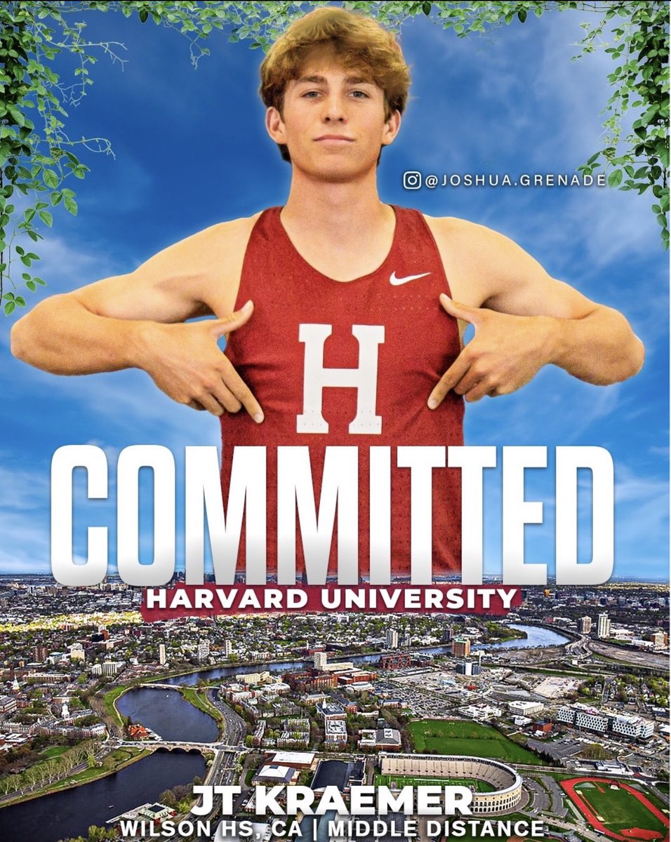 I am blessed to announce my commitment to Harvard University to continue my academic and athletic career! I want to thank God, my family, my coaches, my teammates, and everyone else for making this dream a reality! #GoCrimson