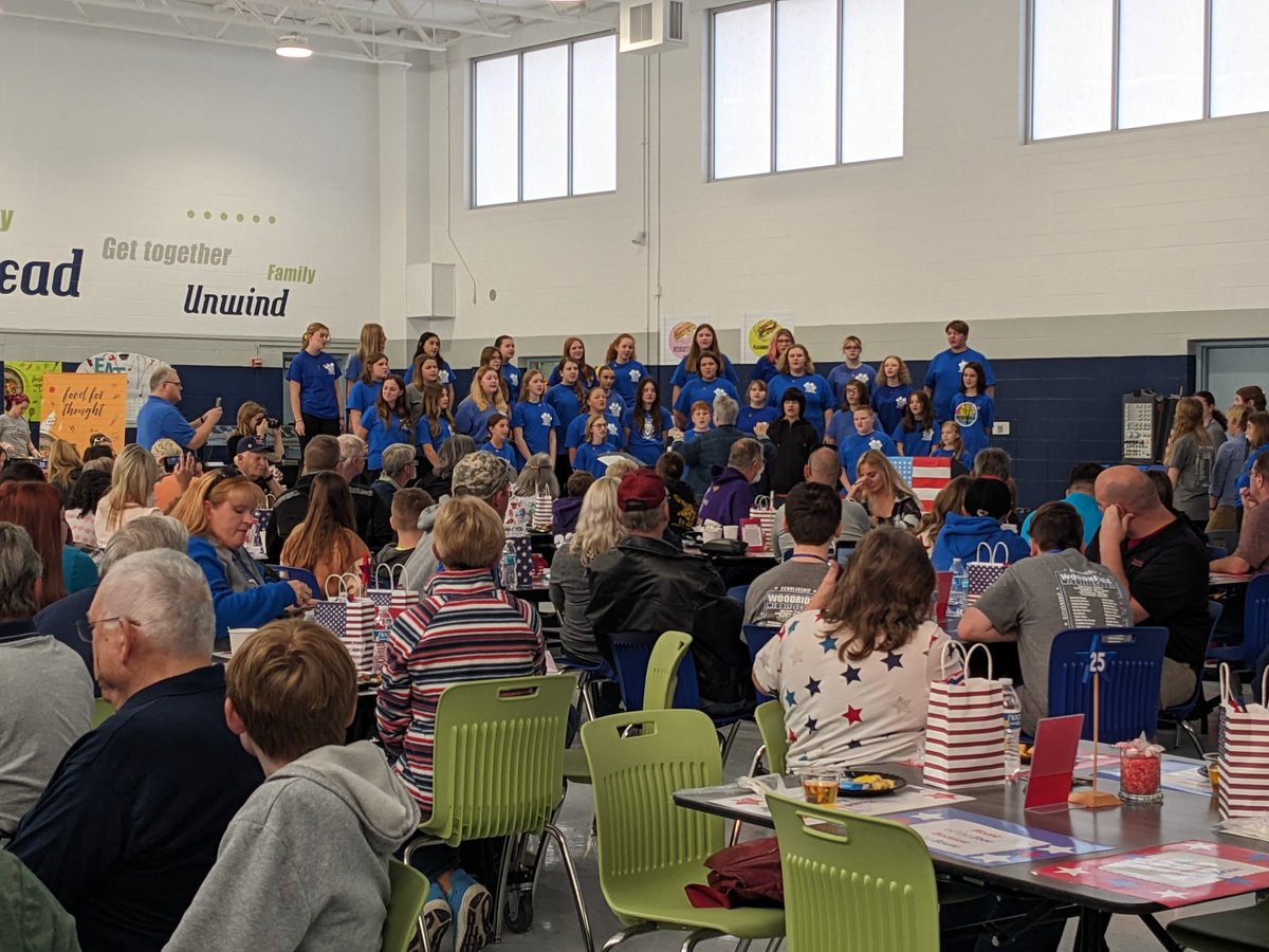 TeachCATS's tweet photo. Happy Veterans Day to all who served! It was an honor today for NJHS to recognize those who served in our community. Thank you to our band and choir for making it the best it could be! #HappyVeteransDay #wmsadventures @DrFlickWMS @wms_lions https://t.co/21BK7hq58S