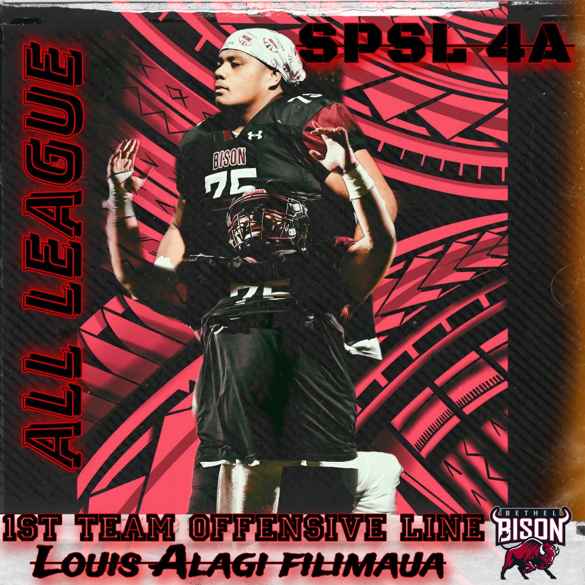 Louis Filimaua 🇦🇸 (@louisfilimaua) on Twitter photo I’m glad & forever grateful to be named SPSL 1st Team All league Offensive Lineman ‼️
<a href="/BrandonHuffman/">Brandon Huffman</a> <a href="/CoachDomser/">Coach Travis Domser</a> @BlakeBentz <a href="/NickFarman55/">Nick Farman M.S.</a> I’m glad & forever grateful to be named SPSL 1st Team All league Offensive Lineman ‼️
<a href="/BrandonHuffman/">Brandon Huffman</a> <a href="/CoachDomser/">Coach Travis Domser</a> @BlakeBentz <a href="/NickFarman55/">Nick Farman M.S.</a>