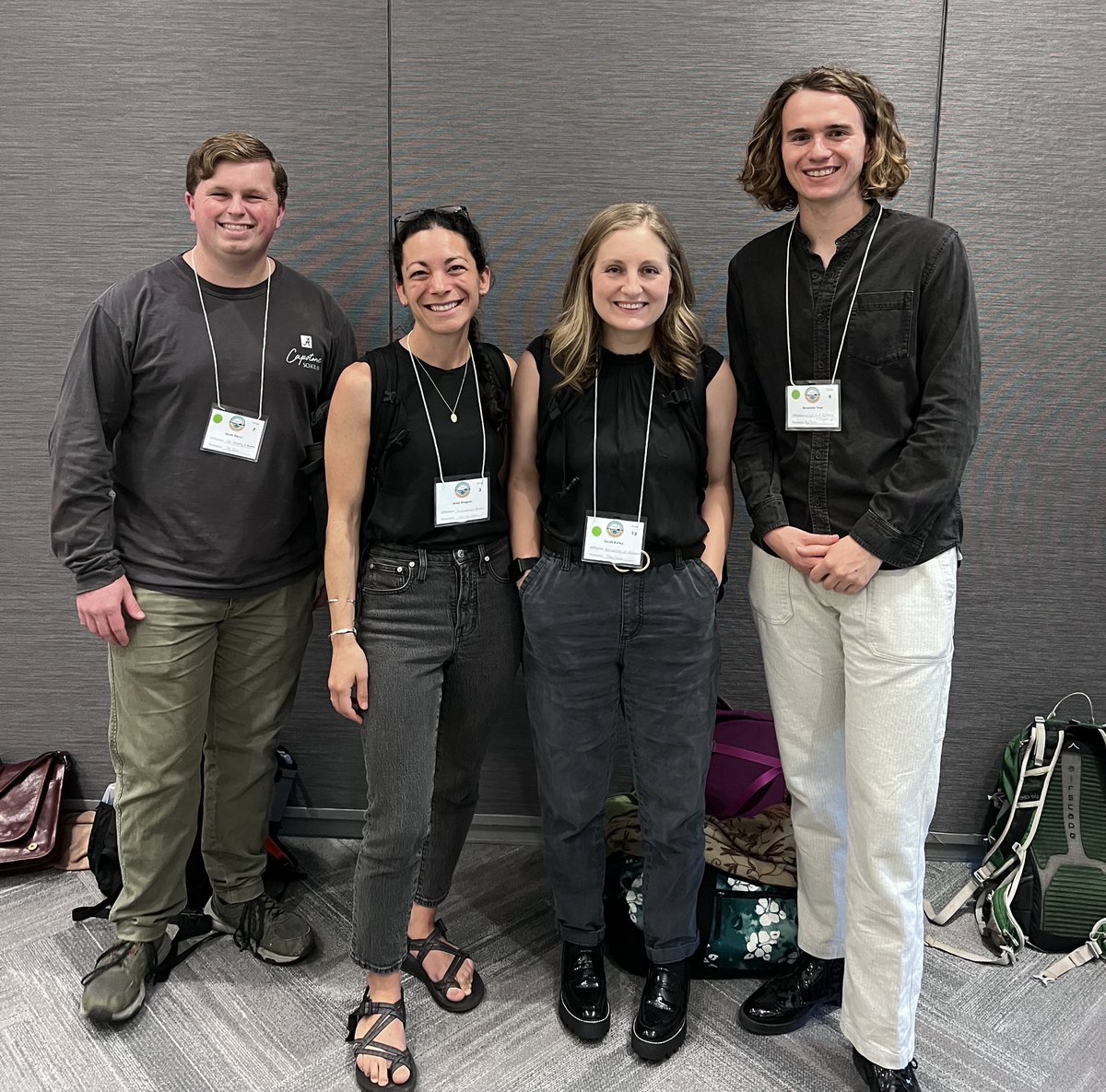 Somehow members of the <a href="/ShogrenLab/">Shogren Lab</a> color coordinated for <a href="/SE_SFS/">Southeast Chapter, SFS</a>! Roll Tide!