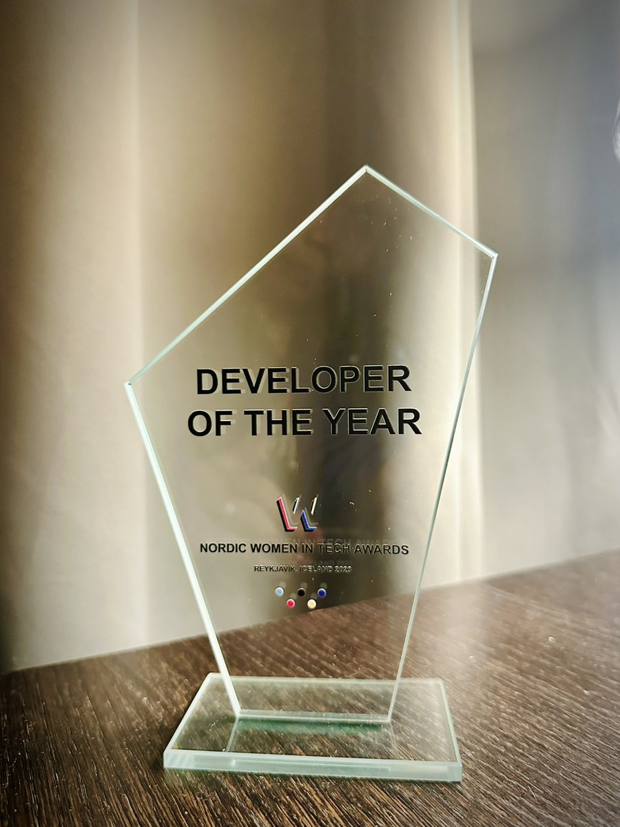 cjkodare's tweet image. Thankful to receive and win this Developer of the Year representing Sweden at  Nordic Women in Tech Awards tonight! 🌟🎉

@NWITawards 
#nwita23 #womenintech #developeroftheyear #sweden