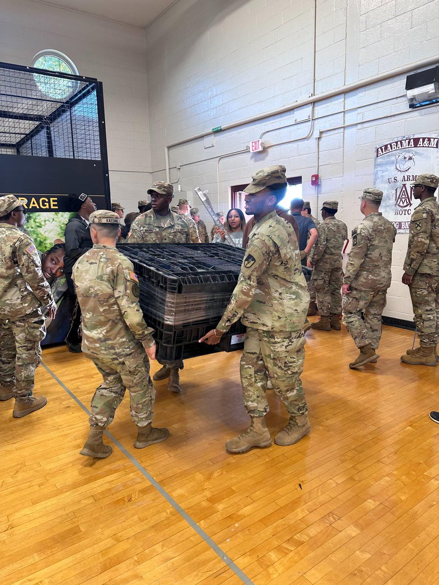AamuRotc's tweet image. Big changes are coming to the AAMU ROTC program... I wonder what is in those crates... Any guesses?
#6thbrigadearmyrotc #cadetcommand #armyrotc #GoBulldogs #serviceissoverignty #rotc #bulldogbn #aamu #aamurotc