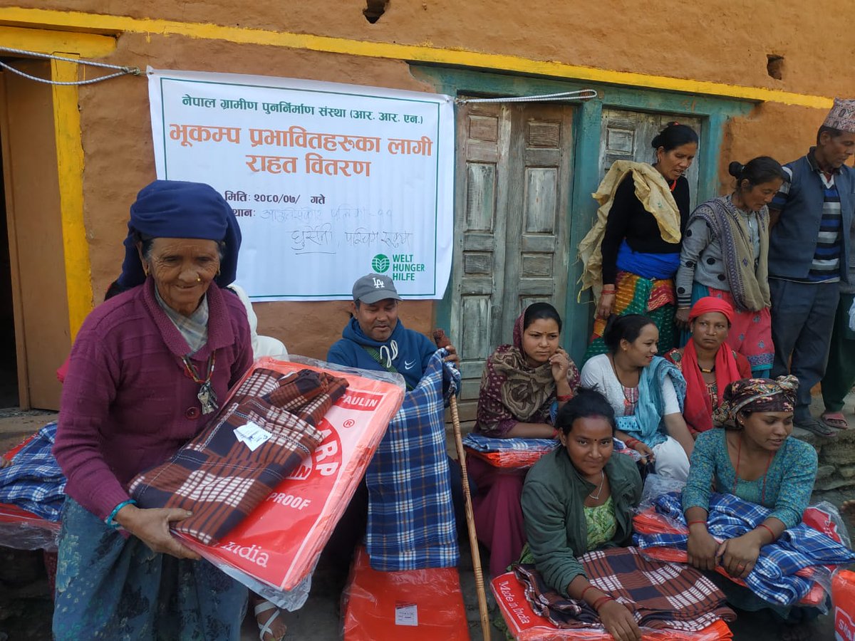 @WHH_Nepal is delivering #HumanitarianAid as @Alliance_2015 @Helvetas @PINinNepal & @RRNNepal. Focus now is #transition from #Relief to early #recovery with on the ground assessment @Welthungerhilfe @BMZ_Bund @ECHO_Asia @eu_echo @USAIDNepal @FCDOClimate Thanks to the supporters