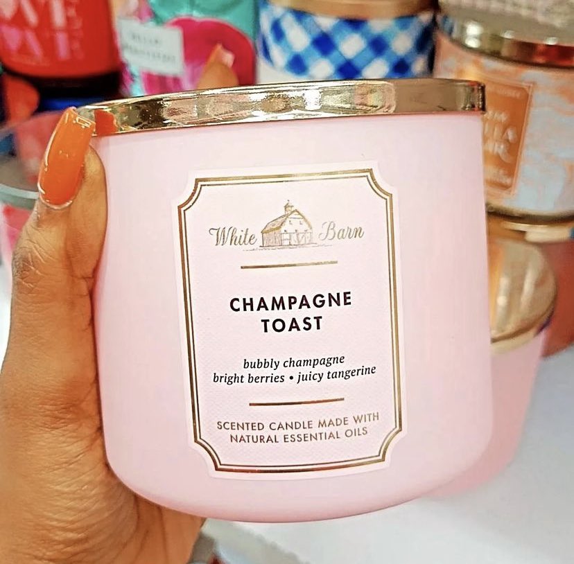 Only one #ChampagneToast scented candle in stock!!! $3,500