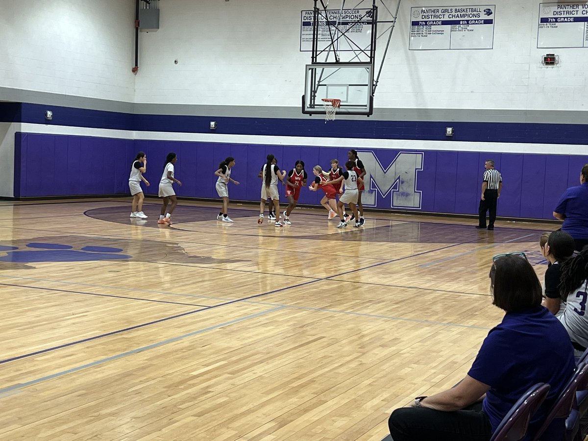 7A Lady Panthers on the court! <a href="/MdjhAthletics/">MDJH_Athletics</a> <a href="/MDJH_Panthers/">McDonald Junior High School</a>