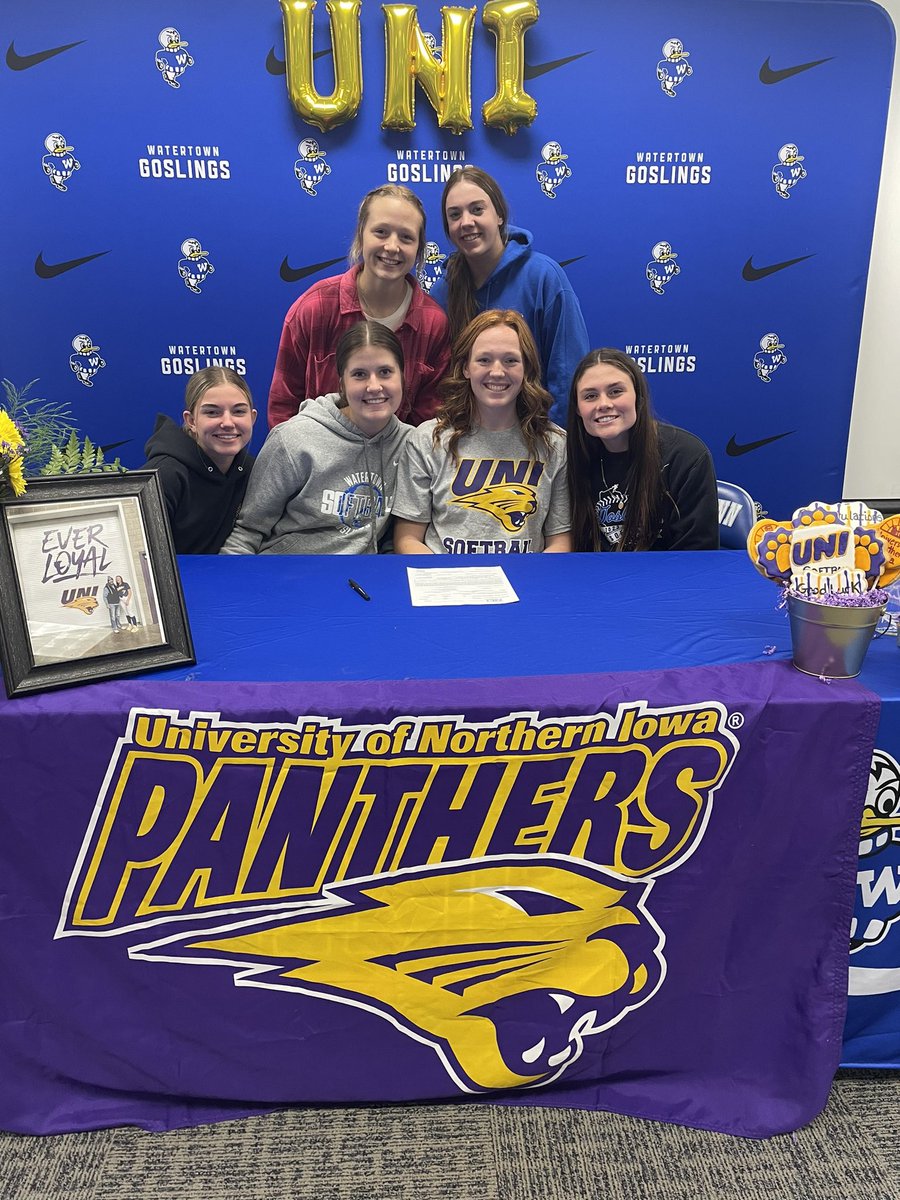 Watertown Softball (@goslingsoftball) on Twitter photo Congratulations to our very own <a href="/hinrichs_drew/">Drew Hinrichs</a> for signing her NLI to the University of Northern Iowa! We are so proud of you! Congratulations to our very own <a href="/hinrichs_drew/">Drew Hinrichs</a> for signing her NLI to the University of Northern Iowa! We are so proud of you!