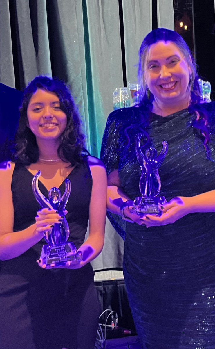 Unbelievably #BASDproud of @LibertyHigh’s Isabelle Morales and Beth McFadden for receiving the Student Artist Scholarship Award and the Arts Educator of the Year Award at tonight’s Linny Awards! @ArtsQuest @BethlehemAreaSD @josephanthes @BASDRelatedArts
