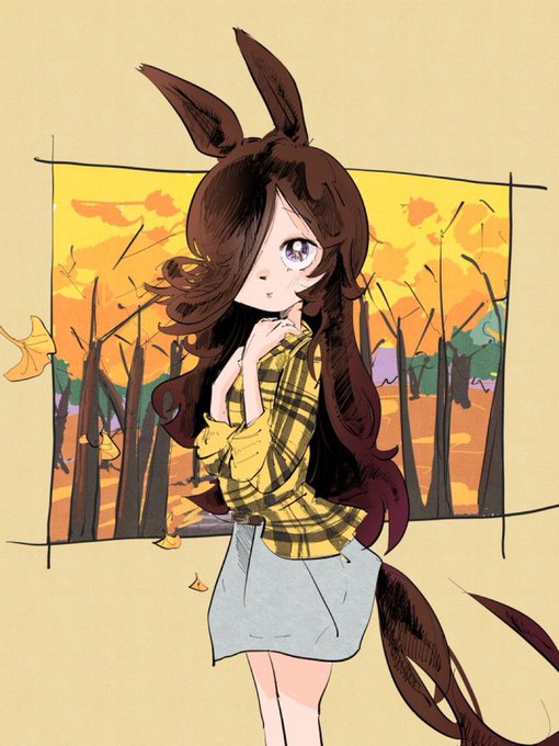 「autumn brown hair」 illustration images(Latest)