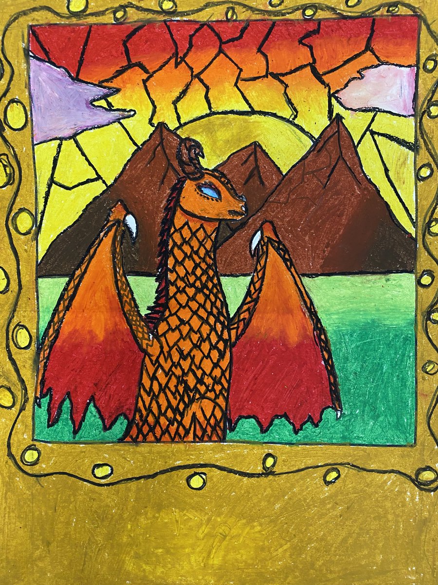 Fantastic oil pastel work from 6th grade! ⁦<a href="/BAM_MS_Official/">Brambleton Middle</a>⁩ ⁦<a href="/LCPSOfficial/">LCPS News</a>⁩ ⁦@LCPSVisualArts⁩