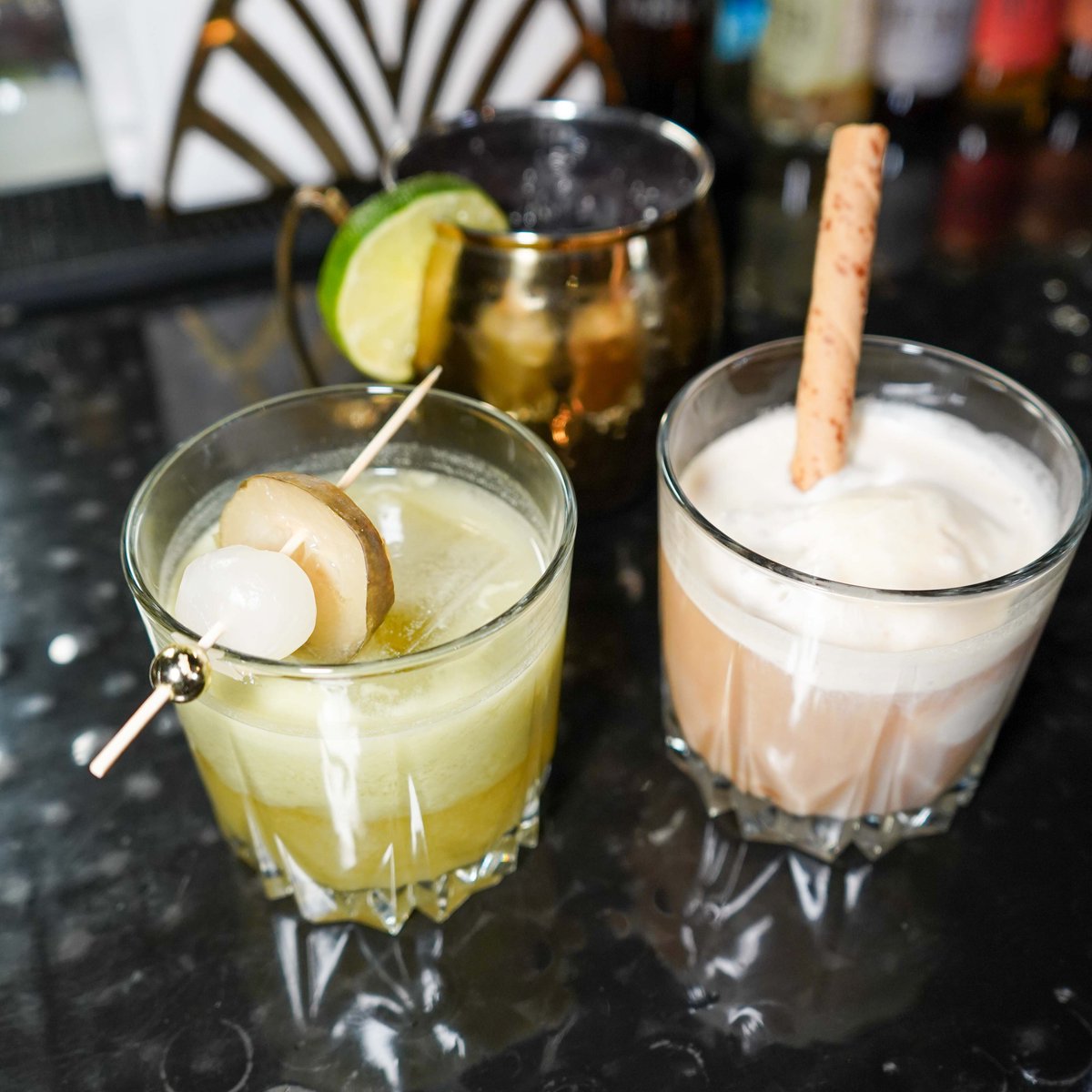 Cocktail Triple Treat! 🍸 Which one are you trying first? 🥂

1) The Shrek Gimlet
2) The Huck Finn Mule
3) The Affogato Martini

#ThirstyThursday #CocktailDelights #MixologyMondays #SipInStyle #CheersToLife #CraftedCocktails #CocktailArtistry
