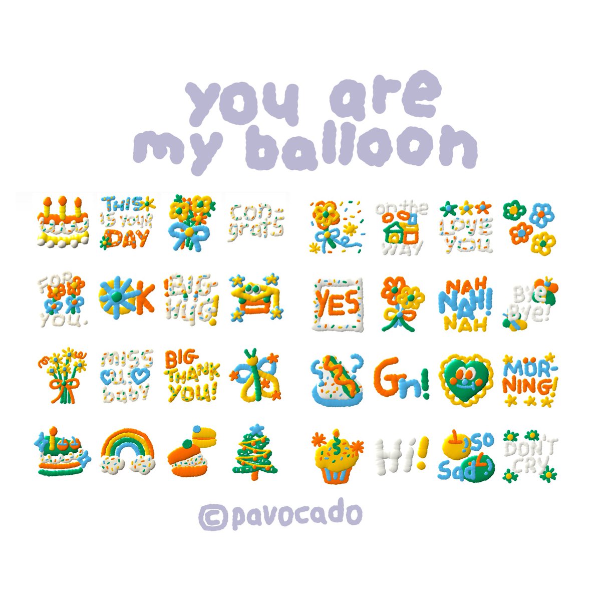 you are my balloon!!💐💐 🪸 เสิร์ชว่า pavocado ได้เลยค่าาาาา