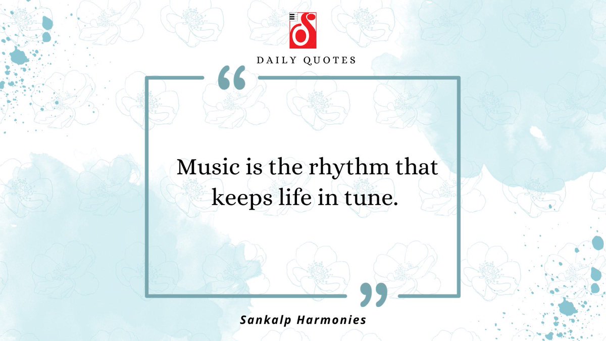 Sankalpharmonie's tweet image. Life's symphony is orchestrated by the rhythm of music, keeping our hearts in perfect tune. 🎵✨ #harmonyoflife  #morning #positivity #morningvibes #music #musiclovers #calmnessofmind
