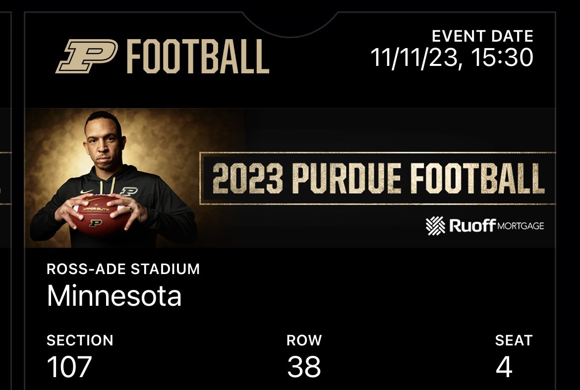 Steve_CigarGuy's tweet image. Two tickets for Saturdays game for sale 120 total message me, I can text or email tickets. #purduefootball #purdueboilermakers