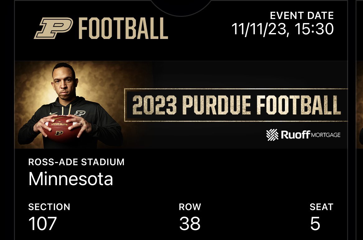 Steve_CigarGuy's tweet image. Two tickets for Saturdays game for sale 120 total message me, I can text or email tickets. #purduefootball #purdueboilermakers