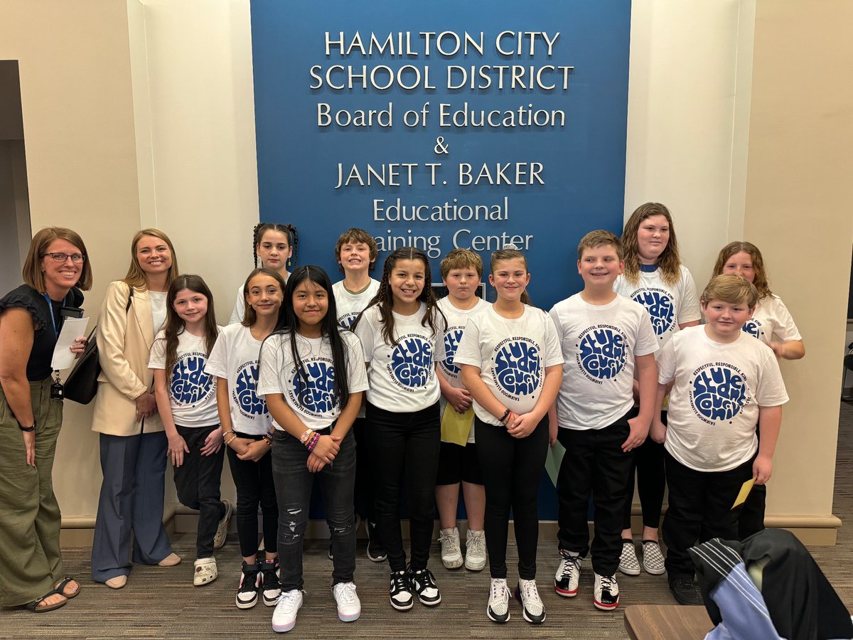 We are so very proud of our Student Council and their presentation at the board meeting this evening!  You represented <a href="/Hamilton_FW/">Fairwood Elementary</a> well!
💙💪💙
#BelieveBeIntentional