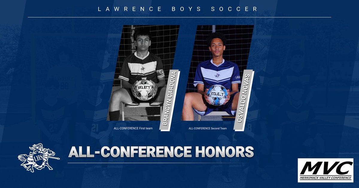 For the Second Year in a Row Captain BRANDYN CARDONA EARNS THE MVC ALL- CONFERENCE FIRST TEAM AWARD 

Senior Captian Osvaldo Novas EARNS ALL Conference Second Team 
Congratulations. 
@upperschoolacademy
@lancerathletics <a href="/LPS_Education/">Lawrence Public Schools</a> <a href="/MVConference/">Merrimack Valley Conference</a> <a href="/EagleTribSports/">EagleTrib Sports</a>