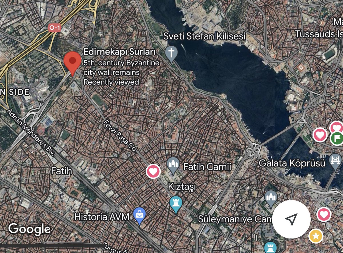 On the anniversary of “Ataturk’s” death, a large banner of Abu Ubeyda drapes the 5th century Byzantine city wall remains - Edirnekapı, İstanbul