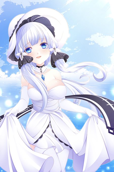 イラストリアス
#アズールレーン #AzurLane 
 #このタグを見た人は推しの初描きと現在の絵を載せる 