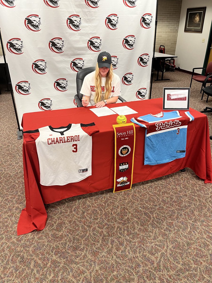 Congratulations to McKenna DeUnger on signing her NLI to continue her academic and softball careers at Seton Hill University!