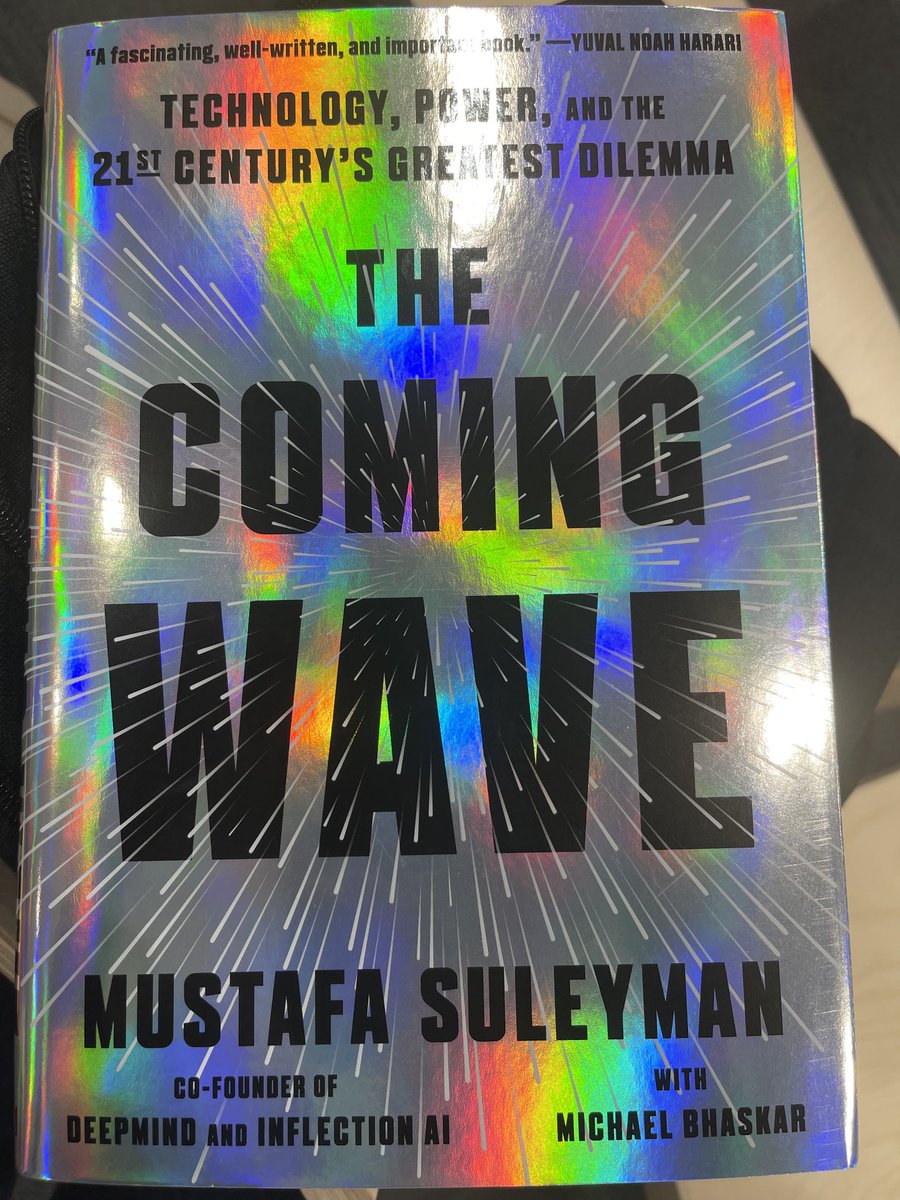 I am not one to drop books here randomly but I would recommend ⁦@mustafasuleyman⁩ book to anyone curious about the future. Thank me later.