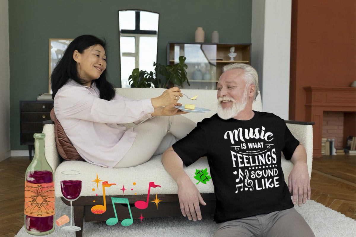 fiveleaftees's tweet photo. Music 🎶  is what FEELINGs Sound Like 🎶 🎵.....Feels so good wearing a comfy soft T shirt, designed by FLT   #cheers  🍻 #ThursdayFeeling #music #tshirtdesign #GoodVibesOnly #fun #FeelingGood https://t.co/5jtptuRhRS