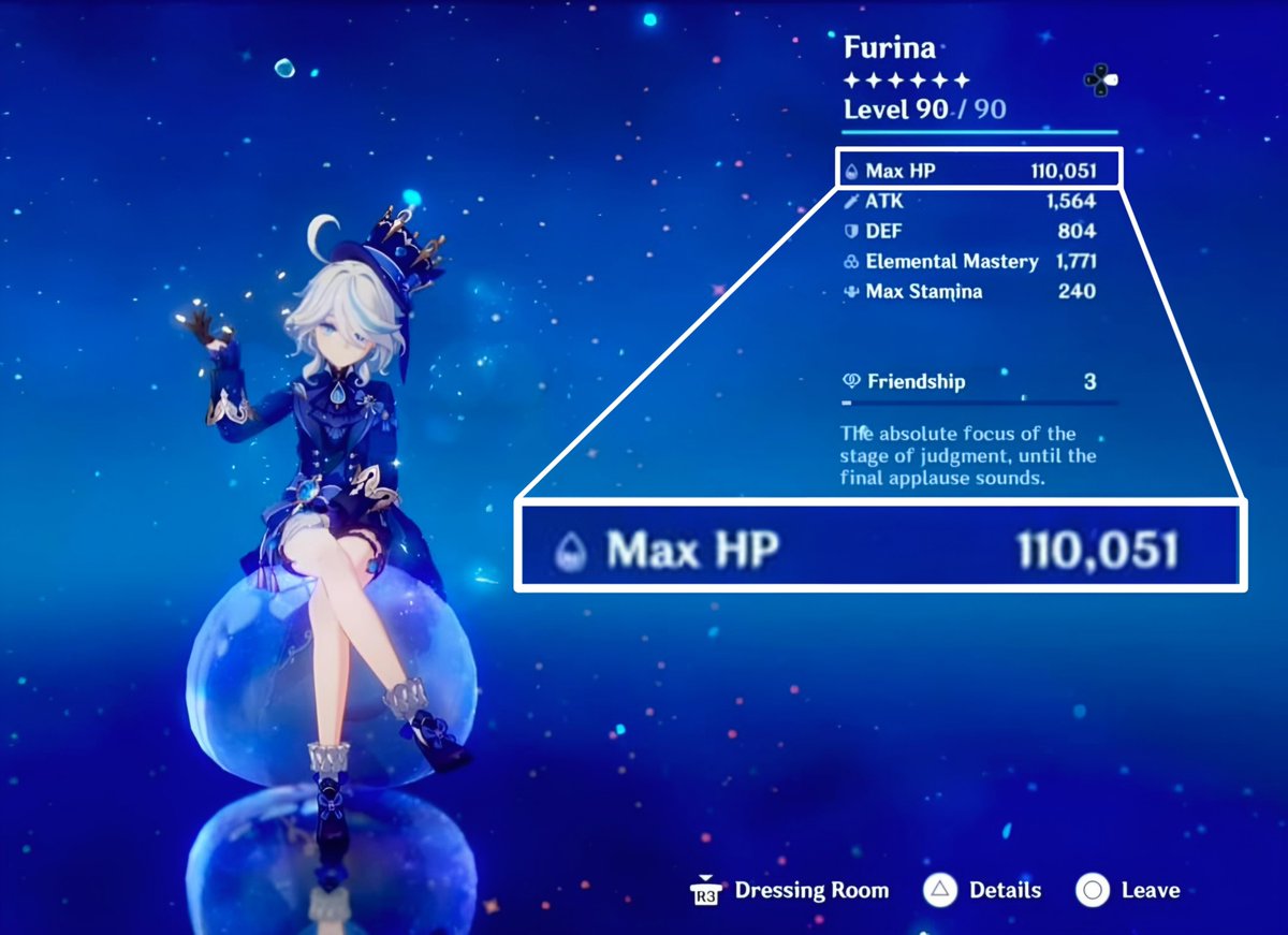 teyvattabloid's tweet photo. Cursed with immortality = HP God!

Furina is the only member of the 110K+ HP club 😂

©️ Micstryfe ( fb )

#Genshinlmpact #Genshin #GenshinMemes https://t.co/3Yf9pt0yYz