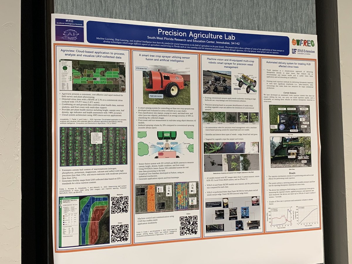 We <a href="/PrecAgSWFREC/">Yiannis Ampatzidis</a> are showing Precision Agriculture Technologies at SWFREC Open House 2023 <a href="/UF_ABE/">UF/IFAS Agricultural and Biological Engineering</a>