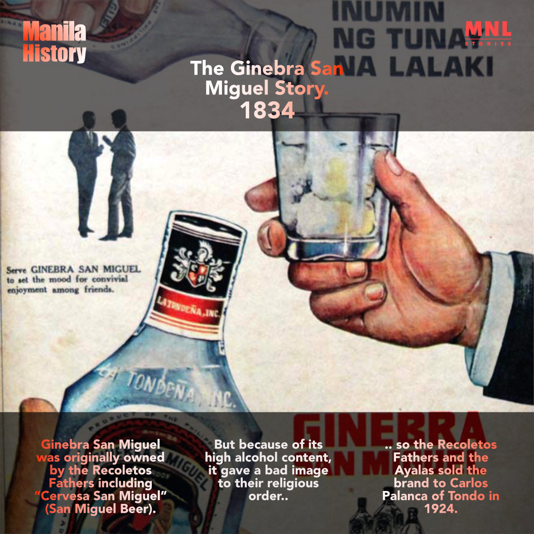 mnlstories's tweet photo. We already knew about the Spanish Friars inventing beer.

But the Recoletos fathers (same friars we're talking about) also invented gin.

So aside from being the largest catholic country in the world, we're also the biggest gin drinkers!

#ginebraSanMiguel #manilaStories https://t.co/YMMYqeTllh