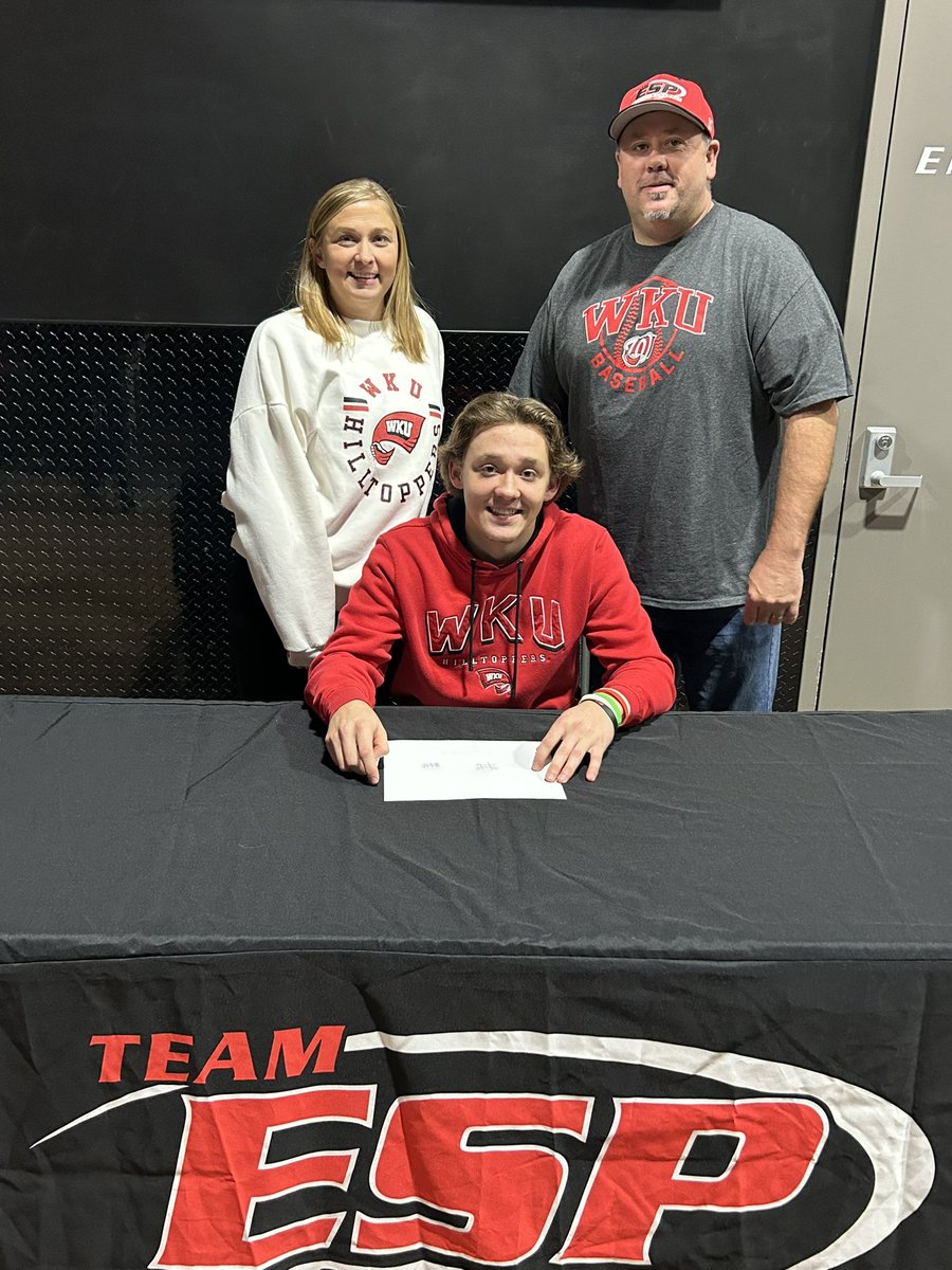 Congratulations to <a href="/Kyle_Hartmann99/">Kyle Hartmann</a> and his parents Dennis and Jen on his signing to <a href="/WKU_Baseball/">WKU Baseball</a> .  Absolute stud catcher that will outwork anyone on the field. #ESPTrained <a href="/TaddGibby24/">Tadd Gibson</a> <a href="/SycoBaseball/">Sycamore Baseball</a> @PBRIllinois <a href="/PG_Illinois/">Perfect Game Illinois</a>
