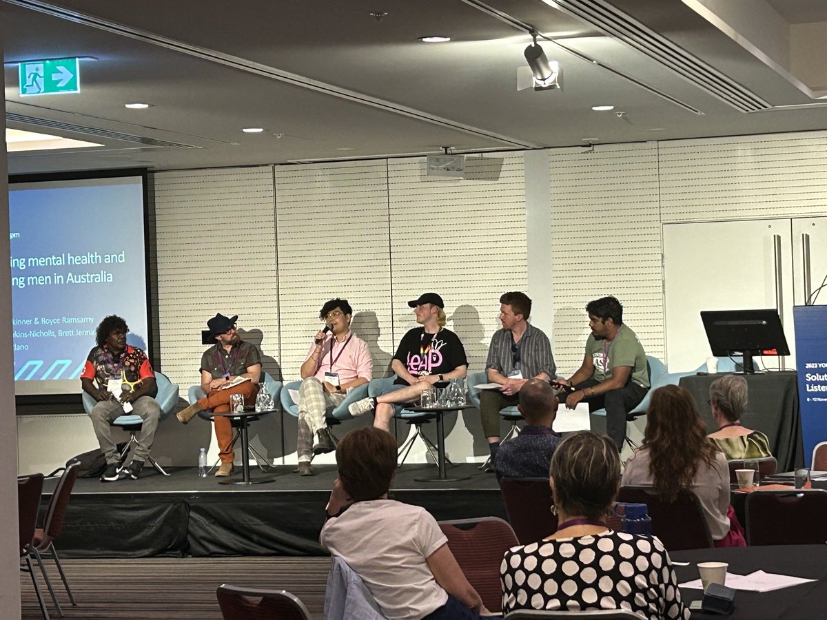 Panel on now tackling boys and young men’s #mentalhealth and #suicideprevention. #youthhealthx