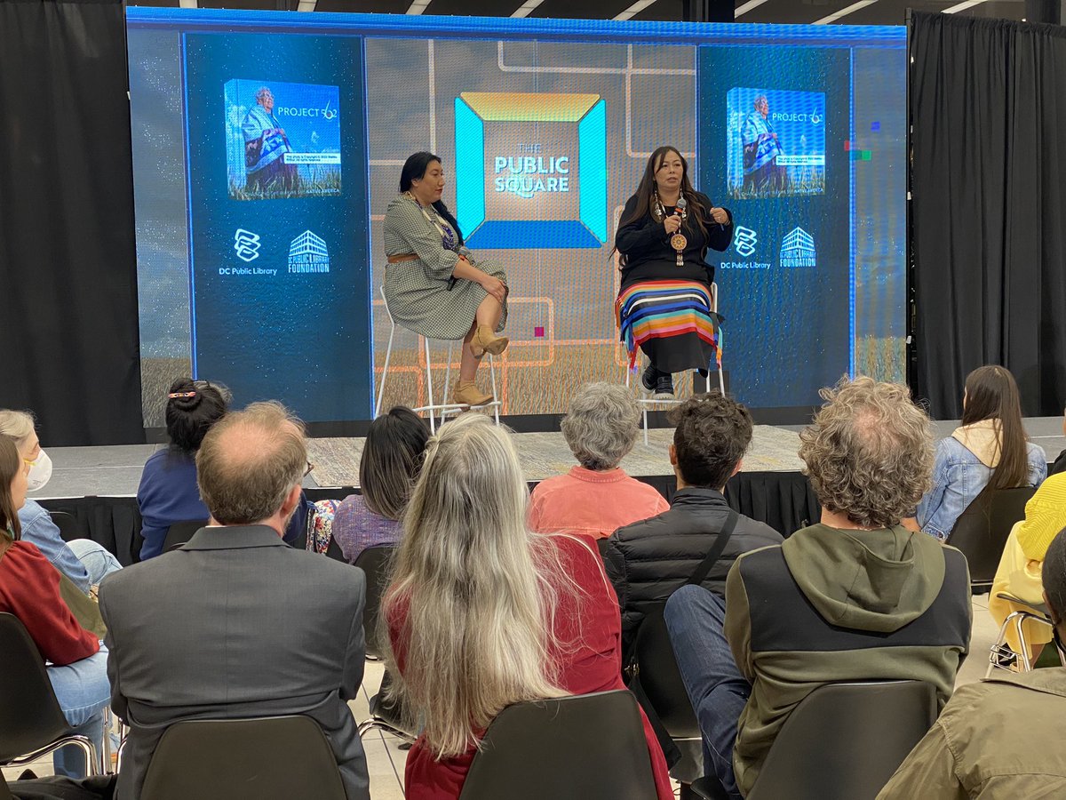 Ryan_Wms's tweet image. What an absolute JOY to host journalist Matika Wilbur of #Project562 today at MLK Library! Her journey to document the over 562 recognized Tribal nations is nothing short of life affirming. #NativeAmericanHeritageMonth