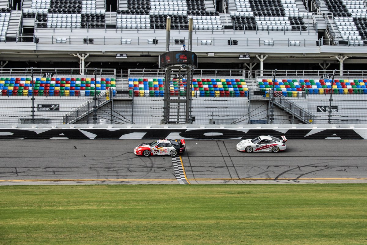 HSR crowned seven Classic 24 Champs Sunday! A look at another winner - Group D: Mike Jordan and son Andrew Jordan took their first "HSR Classics" win in the JRT Racing 2003 No. 771 Porsche 996 GT3 Supercup. The Jordans even briefly led overall late in the combined Group C /D race