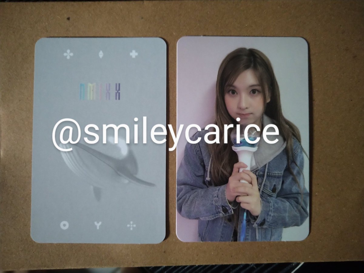 smileycarice's tweet photo. wts pc photocard poca album nmixx expergo ad mare lfb

• Album only Expergo chapter 3-4
• Bae LD makestar doodle 
• Jiwoo LD Soundwave Pop Up
• Bae LS sw

📍dom Jatim
✔️ nego tipis, keep event with dp kecil, cod
💸 incl pack, exc admin fee (3.2%)
💥 take >1, get disc! https://t.co/BoGwJiIFr8